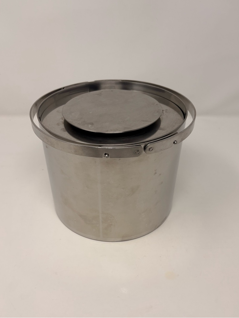 Stelton Arne Jacobsen Cylinda Line Stainless Steel Ice Bucket Denmark Vintage